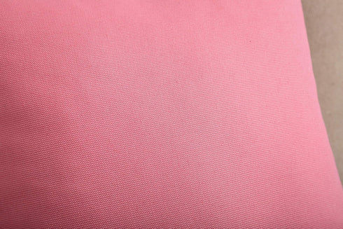 TangDepot Handmade Decorative Solid 100% Cotton Canvas Throw Pillow Covers - 2 Pieces, 16"x16", Pink