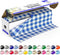 Grandipity Plastic Tablecloth Roll - 54in x 300 Ft. Blue Gingham Checkered