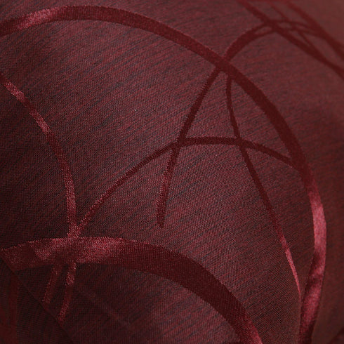 CaliTime 18 x 18 Inches Throw Pillow Covers Pack of 2, Modern Geometric Accent Cushion Cases in Burgundy