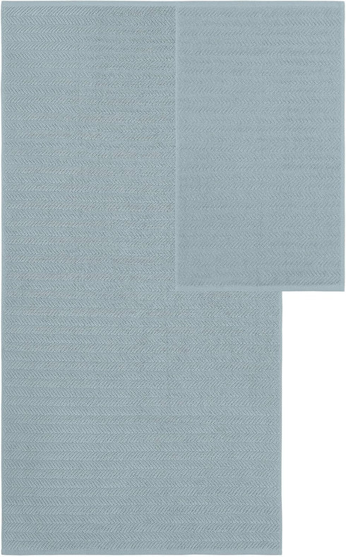 6-Piece 100% Set 2 2 2 Modern Threads Otis Cotton Towel Zero Twist Jacquard Chevron Includes Bath Towels, Hand Towels