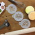 Designer Stencils Amore Cookie Stencil Set, Beige/Semi-Transparent