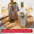 Set Vacu Vin Champagne & Wine Cooler - Flexible Insulated Chiller For Standard Size Bottles - Keeps Your Drinks Cold