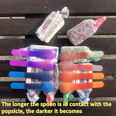 80 Color-Changing Spoons - Cake, Pudding, Birthday Celebration Spoons, Reusable, Individually Wrapped for Parties!