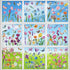 Spring Flower Window Clings, Decorations Window Decals Stickers for Home and Office.