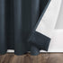 Sun Zero Hampshire Velvet Noise Reducing Thermal Total Blackout Curtain Panel, 50" x 96", Teal