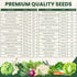 Pack 30 Packs 2026 Fall & Winter Seed Variety | Invidiual | Season | Non-GMO | Beets, Arugula, Carrots, Lettuce & More!