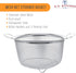 U.S. Kitchen Supply Stainless Steel Colander Strainer Basket, 3-Quart with Resting Feet & Handles