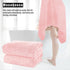 2 Pack Set MOONQUEEN Premium Bath Towel - Quick Drying - Microfiber Coral Velvet Highly Absorbent Towels - Multipurpose
