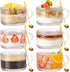 wookgreat Vintage Glass Coffee Mugs Set of 6, 14 oz Tea Cups With