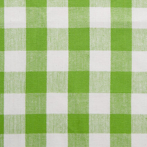 DII Checkered Tabletop Collection Napkin Set, 100% Cotton, Machine Washable, 20x20, Green Apple, 6 Piece