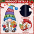 12Pcs Christmas Gnome Refrigerator Magnets, Waterproof Holiday Gnome Car Decals for Party Decor