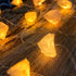8.5ft 20 Genuine Rose Quartz Crystal Decorative String Lights Raw Stone Color Changing LEDs USB Plug in Battery