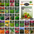 Home Garden Vegetable Seeds 30 Variety Pack Heirloom Seed Vault Kit for
