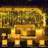 6.6x6.6ft, 200 8 Dimmable Ollny Curtain Lights LED String Lights with Remote Modes Timer, USB Power Fairy Light