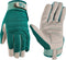 Wells Lamont Women's High Dexterity Adjustable Work Gloves, Gardening Gloves in Green, Medium (7754M)