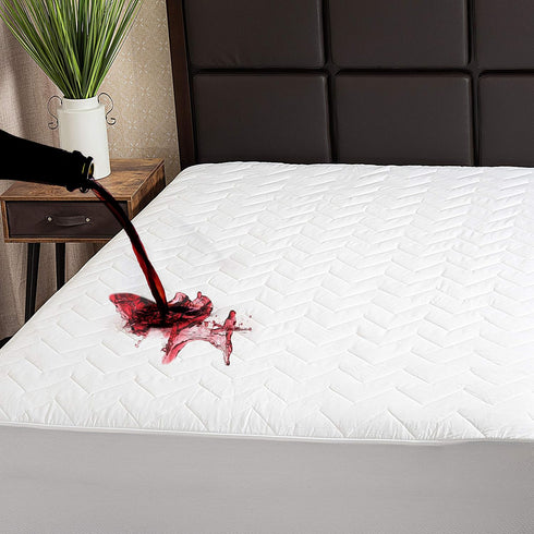 Waterguard Quilted Cotton Mattress Pad - Full XL Size - Soft, Comfortable,