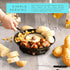 Kusini Electric Fondue Pot Set - Chocolate Fondue Kit with Temperature Control, Detachable Trays, 4 Roasting Forks