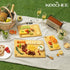 Set 3 Keechee Wood Cutting Board for Kitchen - Reversible Bamboo Cutting Boards Gift of with Juice Groove, Wooden
