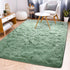 Sage Rug Collection - 3 x 5' Non-Slip Plush Rug, 1.4" Height Pile Rubber Backing for Bedroom