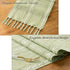 72 Inches 13"72") Wracra Rustic Hemstitch Table Runner, Linen Farmhouse Table Runners Long with Tassels for Dining