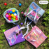 4-Pack Cute Mesh Beach Tote Bags with Drawstring