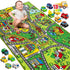 JOYIN Carpet Playmat w/ 12 Cars Pull-Back Vehicle Set for Kids Age