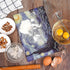 Tempered Glass Cutting Board for Kitchen, Van Gogh Design Blue Starry, Small Heat Resistant, 8x12 inch
