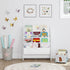 4 UTEX Kids Bookshelf Storage, Book Shelf for Kids Rooms, Tier Sling Bookshelf for Kids, Toddler, Magazine Book Rack