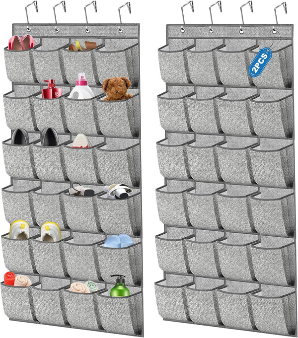 homyfort 2 Pack Over the Door Shoe Organizer, Hanging Shoe Rack Storage