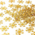 Gold Snowflake Party Decorations, 100pcs Glitter Paper Table Confetti for Christmas, Winter Wonderland Birthday Supplies