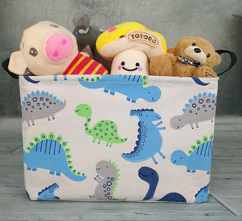 Rectangular Collapsible Storage Basket Organizer Bin, Waterproof Toy Box for Home/Dorm/Kitchen/Pet/Office/Closet