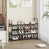 Saincustom 4-Tier Closet 4 Shoe Rack - Shoe Organizer with Adjustable Shelf Height, Sturdy Shoe Storage Shelf, Perfect