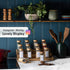 24-Piece Set Spice Jars by Le'raze: Glass Jars with Bamboo Lids, Labels & Funnel, Airtight Kitchen Storage