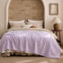 3D Cozy 90"90" Bedsure Fleece Bubble Blanket - GentleSoft Purple Queen Blanket for Bed Sofa Room Decor - Luxury Soft