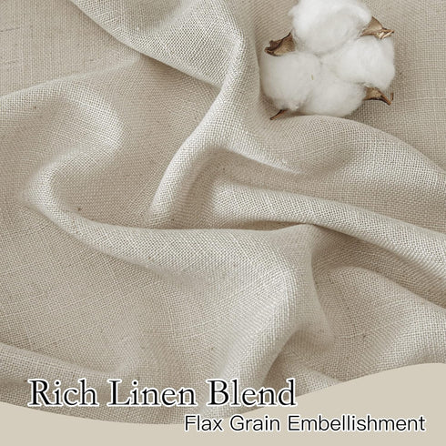 84 inch Grommet 60" 84", 1 RYB HOME Sheer Curtains Length - Linen Textured Semi Sheer Privacy Light Filtering Shabby