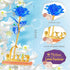 Childom Birthday Gifts for Women, Christmas Rose Gifts for Her Mom, Blue Rose with Love Stand for Wife