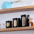 Mixpresso 3-Piece Black Kitchen Canisters Set, Airtight with See-Through Window for Coffee, Tea, Sugar