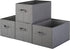 Pomatree Storage Baskets - 4 Pack Sturdy Large Fabric Bins for Home, Nursery, Closet & Shelves Organization