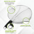 13" Grease Splatter Screen for Cooking, Stainless Steel Oil Guard, Ultra-Fine Mesh, TPR Tight-Grip Handle (Black)