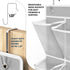 24 2PK 12 Simple Houseware Pockets - Large Pockets Over Door Hanging Shoe Organizer, Grey
