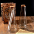 Magic Season Decorative Glass Bottles with Cork Stoppers, 2 Pcs (12 fl oz. Tapered Bottles)
