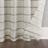 Clean Window Twill Stripe Anti-Dust Sheer Curtain Panel, 52" x 84", Allergy/Pet Friendly, Gray