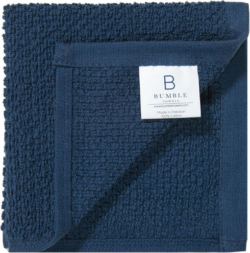 12"x12" 100% Set 430 8 Pack 4 4 Bumble Premium Dish Cloths Towel | Natural Ring Spun Cotton Tea Towel | GSM | Highly