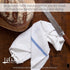 Liliane Collection 13 27" 14" 2-ply Commercial 100% Blue Kitchen Dish Towels - x Grade Absorbent Cotton Kitchen Towels