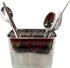 Medium Square Stainless Steel Cutlery Utensil Holder, Dishwasher Safe Chopsticks Holder