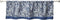 Madison Park Aubrey Faux Silk Paisley Jacquard Curtain - Rod Pocket for Living Room, 50 in x 18 in, Navy