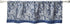 Madison Park Aubrey Faux Silk Paisley Jacquard Curtain - Rod Pocket for Living Room, 50 in x 18 in, Navy