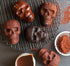 Nordic Ware Halloween Bakeware - Haunted Skull Cakelet Pan in Bronze