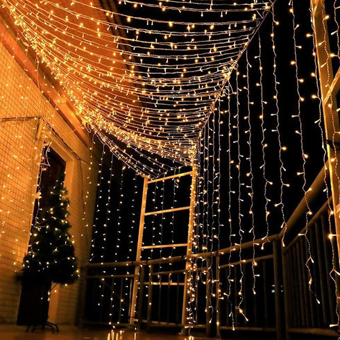Magictec 300 8 LED Curtain String Light, Lighting Modes Fairy Twinkle String Lights Wedding Party Home Garden Bedroom