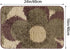 uxcell Floral Bath Mat, Plush Shaggy Bathroom Rug, Checked Washable Carpet for Tub, Shower Room, 16" x 24" Brown